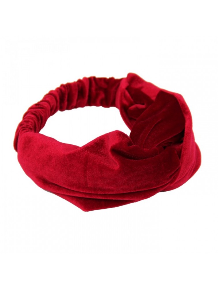 SHE CLOTHES Headband Sweet Velvet Red